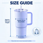 Sipora Travel Tumbler 750ml With Reusable Straw And Handle (1 Pc)
