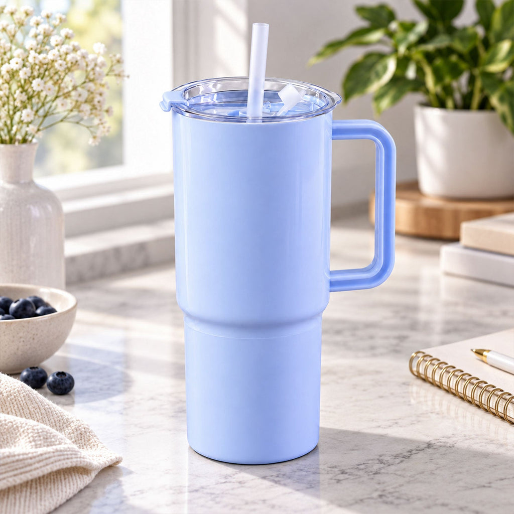 Sipora Travel Tumbler 750ml With Reusable Straw And Handle (1 Pc)